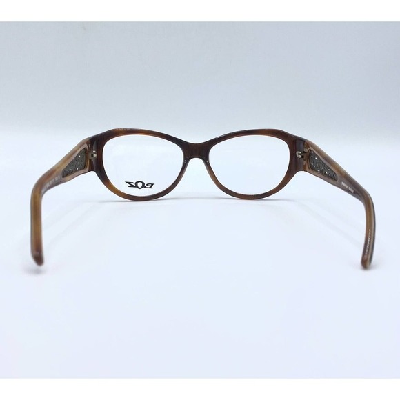 BOZ Oracle 9292 Animal Print Eyeglass Frames 53-17-130 w/ Case & Cleaning Cloth - Picture 2 of 8